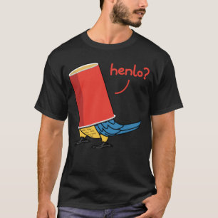 Camiseta Papagaio Numa Taça Henlo I Blue throp Macaw