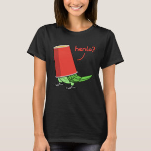 Camiseta Papagaio Numa Taça Henlo I Green Indian Ringneck