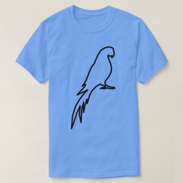 Camiseta papagaio parro parro conure (Frente do Design)