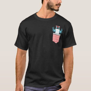 Camiseta Papagaio-Pássaro Azul Indiano Pocket Com Su