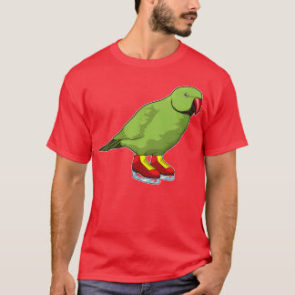 Camiseta Papagaio Patinação no Gelo Patins Esportes amigos