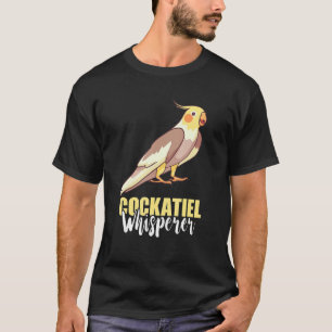 Camiseta Papagaio Pet Bird Branco Cacatua Ninfa Domador
