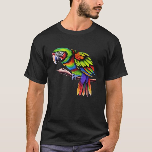 Camiseta Papagaio Psicodélico (Frente)