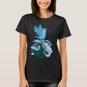 Camiseta Papagaio & Reflexo do Dragão I Periquito Azul  2