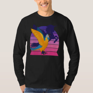 Camiseta Papagaio Retro I Asas Unicórnio I Blue throp Maca