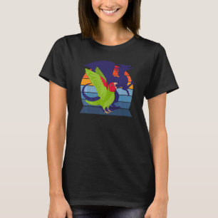 Camiseta Papagaio Retro I Dragão I Conure Mascarado Vermelh