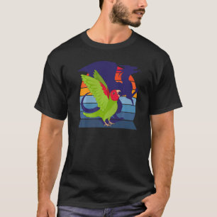 Camiseta Papagaio Retro I Dragão I Conuro Máscara Vermelha 