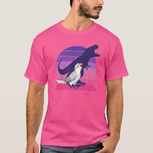 Camiseta Papagaio retrô I Tyrannosaurus Rex I Periquito bra