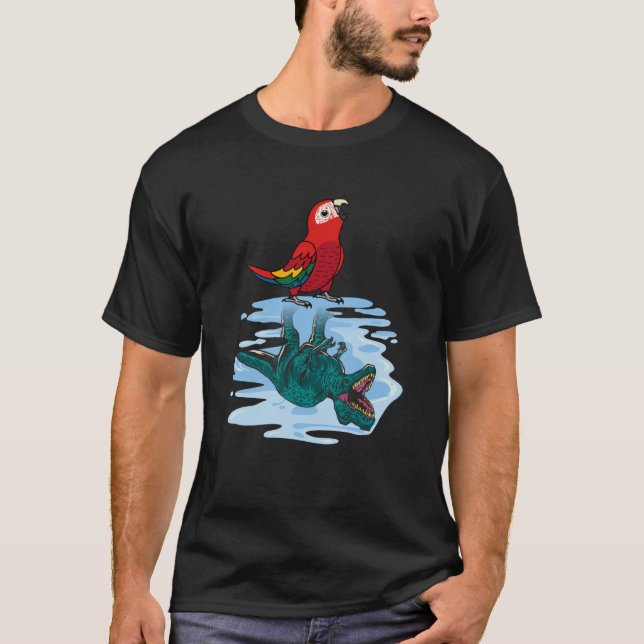 Camiseta Papagaio & Rex Reflexão I Arara-vermelha (Frente)