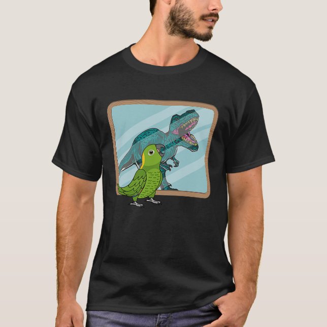 Camiseta Papagaio & Rex Reflexo I Amazonio de papo amarelo (Frente)