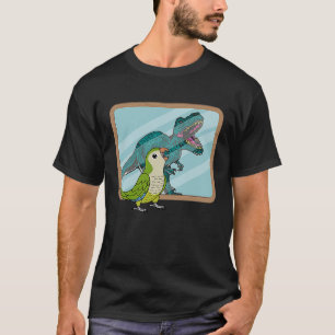 Camiseta Papagaio & Rex Reflexo I Papagaio mongolês Quak