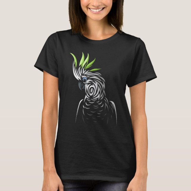 Camiseta Papagaio tropical tribal (Frente)