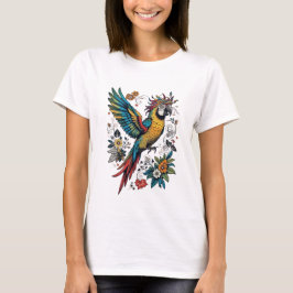 Camiseta Papagaio Tropical Vibrante