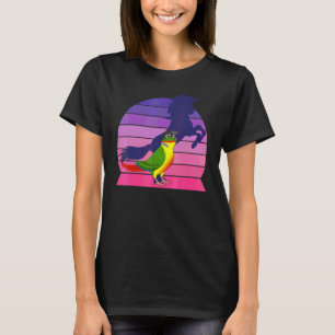 Camiseta Papagaio Unicórnio I Grita Lado Amarelo Verde boch