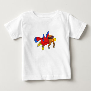Camiseta Papagaio voando como piloto