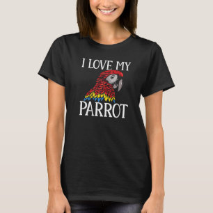 Camiseta Papagaios Arara Eu Amo Meu Papagaio Periquito