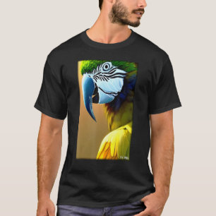 Camiseta Papagaios Aves-Cássaros Macaw Animais Selvagens