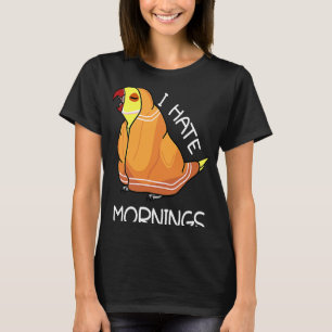 Camiseta Papagaios Cansados Odeiam Manhãs I Anel Amarelo