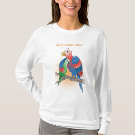 Camiseta Papagaios Coloridos Dia das Mães