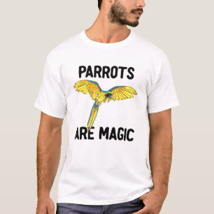 Camiseta Papagaios Cortos São Crianças Mágicas Exóticas De