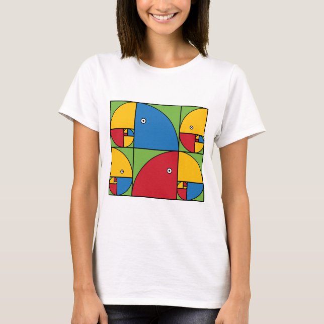 Camiseta Papagaios de Fibonacci (Frente)
