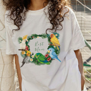 Camiseta Papagaios picantes e fofinhos exóticos e coloridos