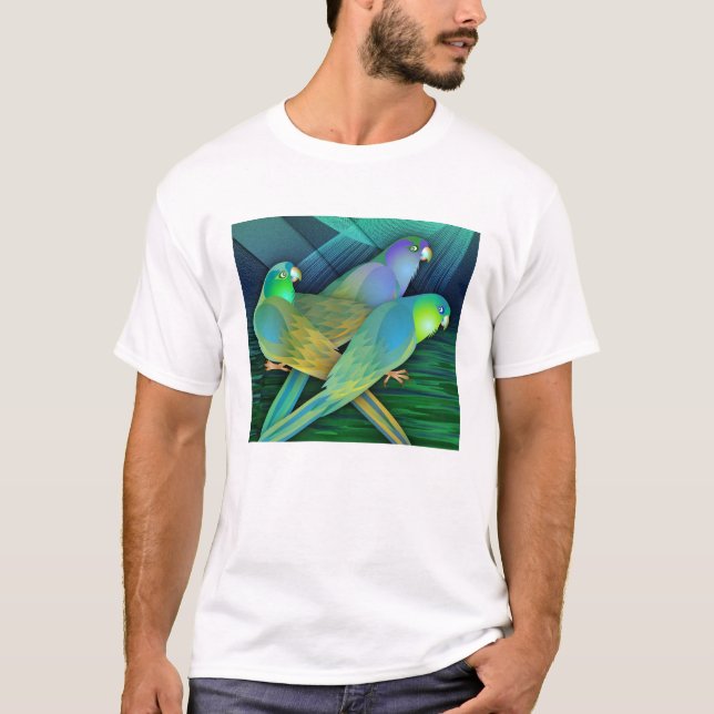 Camiseta Papagaios verdes (Frente)