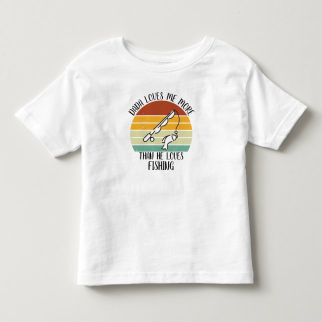 Camiseta Papai Ama Mais a Mim do que Ama Pescar (Frente)