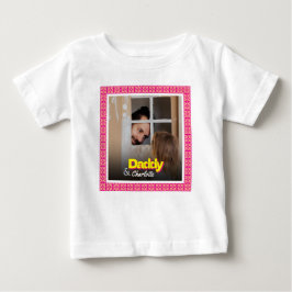 Camiseta Papai Bebê Menino Bebê Menina Filha Filho Foto Per