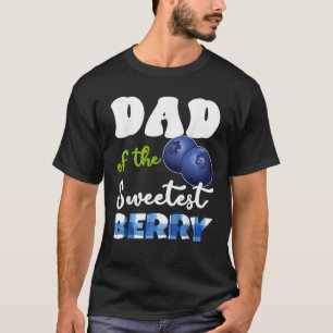 Camiseta Papai Berry 1º Aniversário Tema Mirtilo Mais Doce