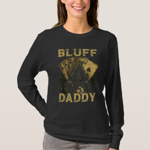Camiseta Papai Bluff Casino Jogador Papai Pai de Pôquer Dia