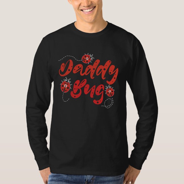 Camiseta Papai Bug Senhora Ladybug Engraçada Amante Papai B (Frente)