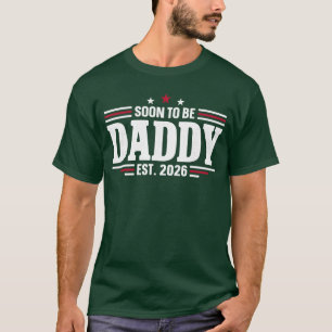 Camiseta Papai Carregando 2026 Em Breve Papai 2026 menino