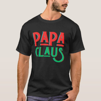 Camiseta Papai Claus combinando a família de Papais noeis f
