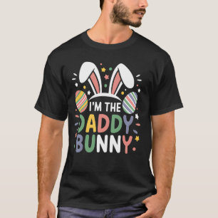 Camiseta Papai Coelho de Páscoa Caça ao Ovo Correspondência