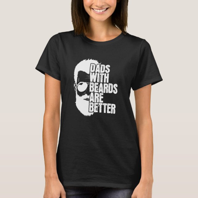 Camiseta Papai com Barbas Pais com Barbas São Melhores (Frente)