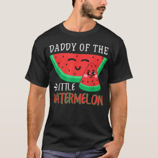 Camiseta Papai da Família da Pequena Melancia Melão