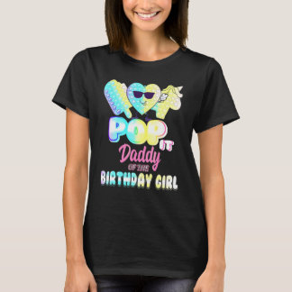 Camiseta Papai da Garota do Aniversário Pop It Bday P Y Eng