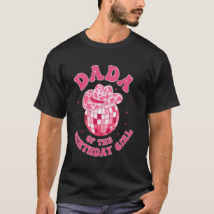 Camiseta Papai Da Menina Do Aniversário Chapéu De Cowgirl D