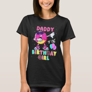 Camiseta Papai da Menina do Aniversário  Donut Dab Aniversá