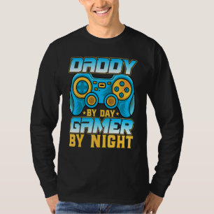 Camiseta Papai de Dia Gamer à Noite  Video Games  Papai Gam