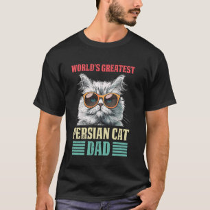 Camiseta Papai de Gato O MAIOR PAI DE GATO PERSA DO MUNDO H