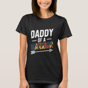 Camiseta Papai de uma Família Guerreira Homens Mês Mundial