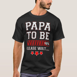 Camiseta Papai Deve Ser 90% Carregando Bar Gravidez Anuncia