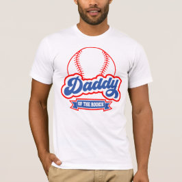 Camiseta Papai do Calouro de Beisebol Dia dos Pais Engraçad