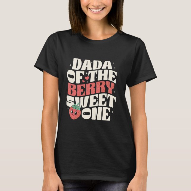 Camiseta Papai Do Doce Morango Berry Dad 1º Aniv (Frente)