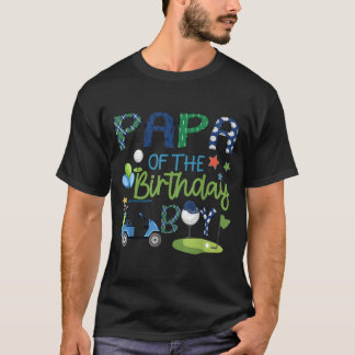 Camiseta Papai do Menino Aniversariante Buraco Em Um Esport