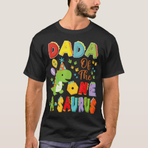 Camiseta Papai Do One-A-Saurus Aniversariante De 1 Ano Meni