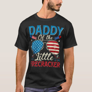 Camiseta Papai do Pequeno Fogos de Artifício 4 de Julho Pap