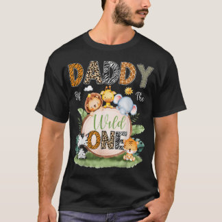 Camiseta Papai do Selvagem 1º Aniversário Safari